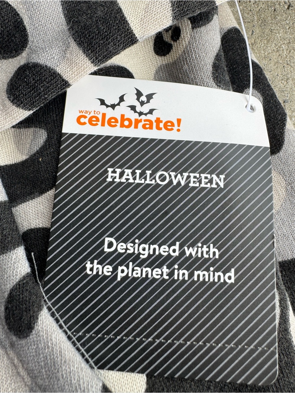 Kids Ghost Camo Sweatshirt & Jogger Set - Gray Black White 5T Halloween - Picture 2 of 10